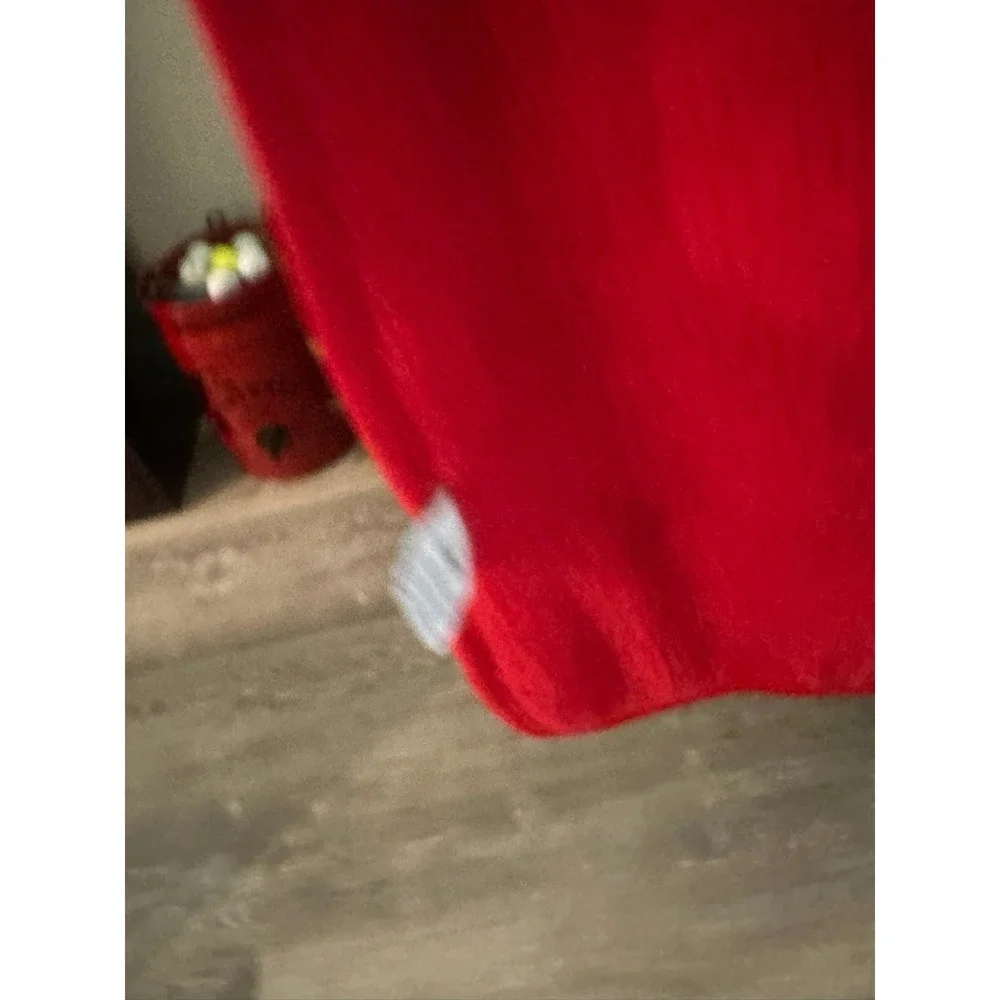 Buc-ees Beaver Logo Red Yellow Soft Fleece Throw Lap Baby Blanket Approx 59